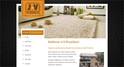 Desktop Screenshot of koberce.prusikovi.cz
